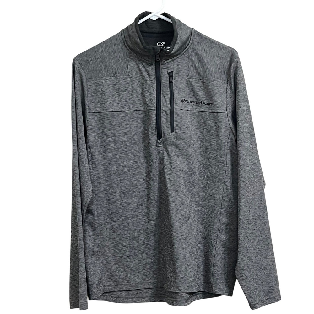 Vineyard Vines Shep Shirt Pullover 1/4 Zip Athletic Gray‎ Heathered S